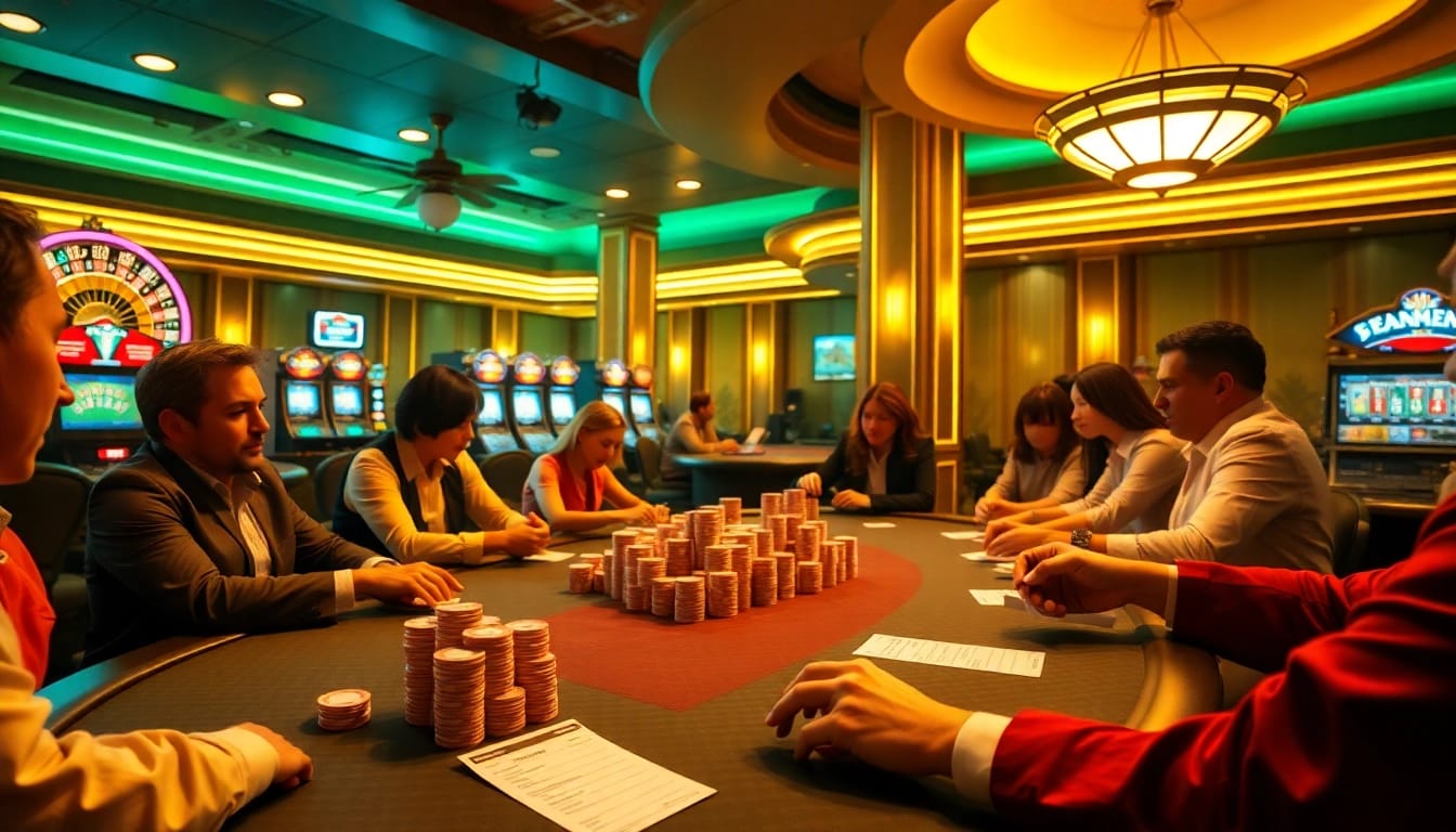 Engaging players at a poker table celebrating their wins while exploring the hidden wiki of online gambling.