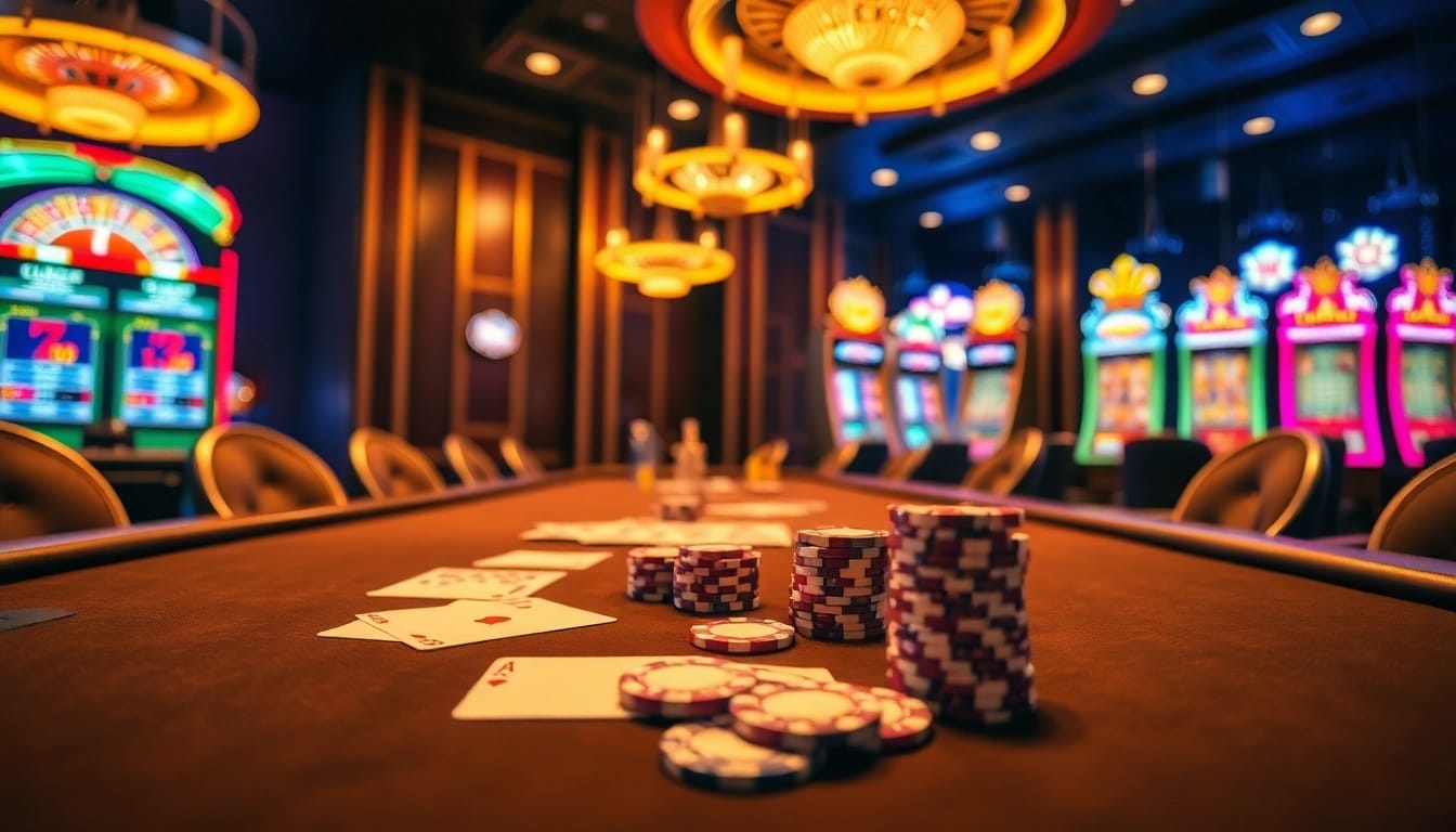 GOD55 offers an exciting poker scene with dazzling cards and vibrant casino elements.