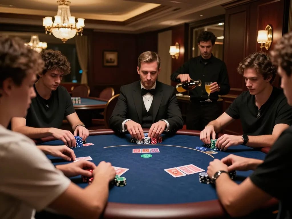 Players enjoying a strategic game of poker at rr88 with engaging gameplay and luxury surroundings.