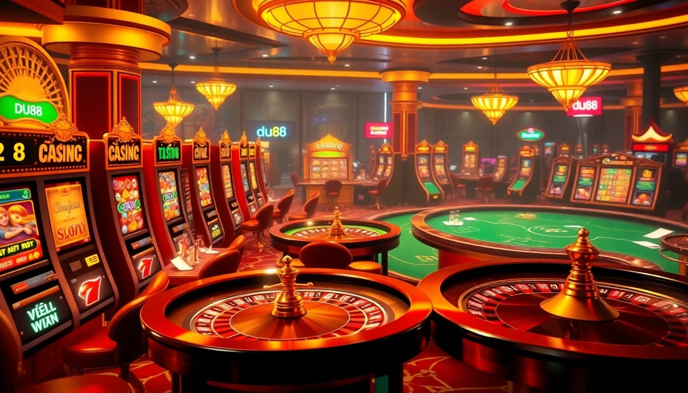 Experience the excitement of betting at du88 trang chủ with vibrant casino visuals.