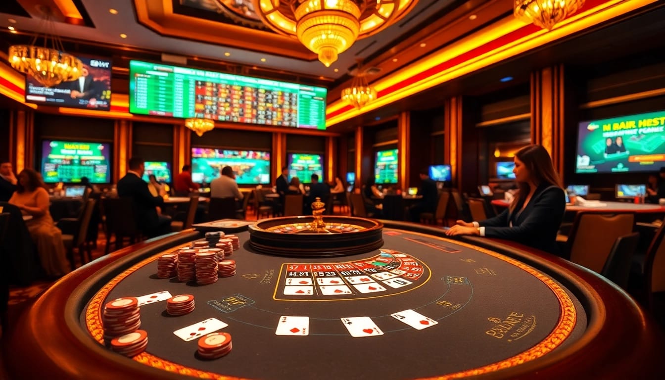 Experience high-stakes Blackjack action at may88 com with vibrant tables and engaged players.