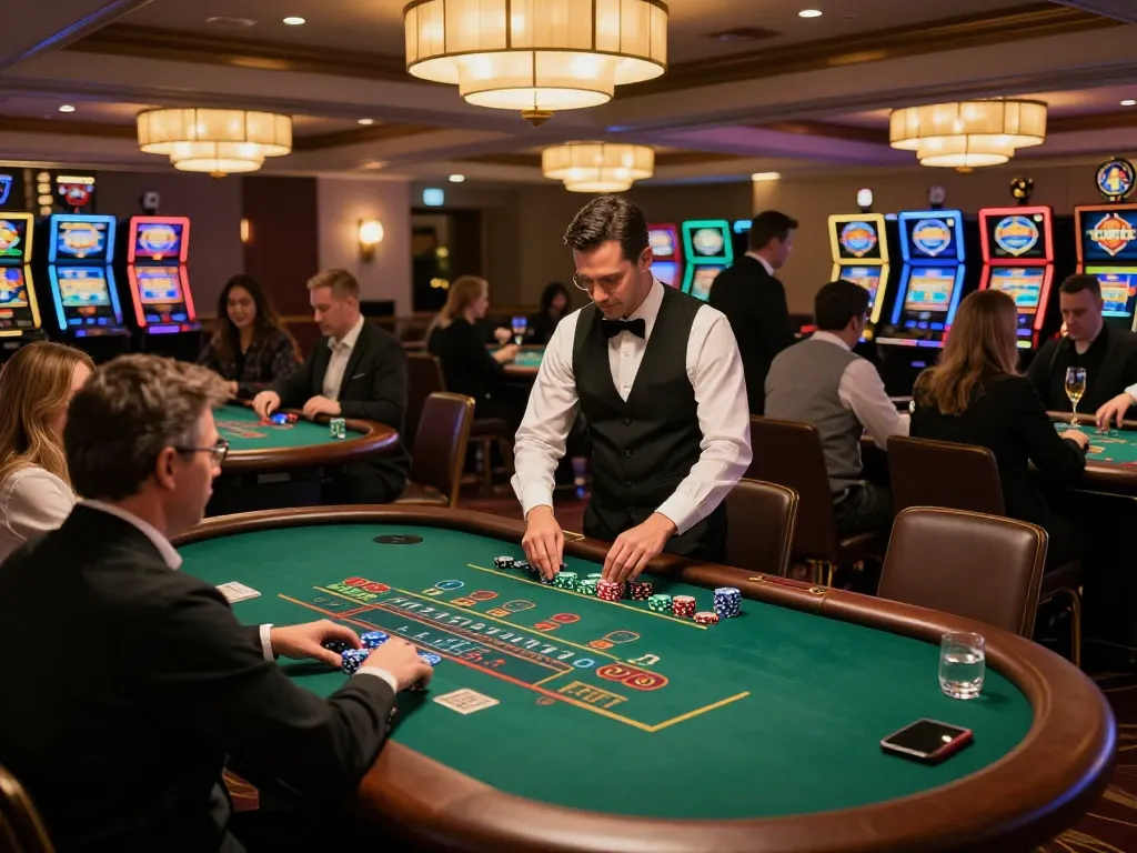 Experience thrilling gameplay at Trang Chủ Jun88 with lively blackjack tables and enthusiastic players.