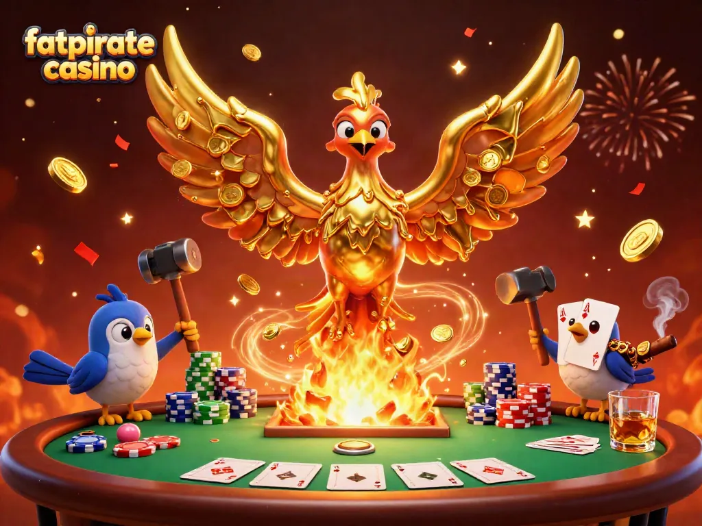 Experience thrilling wins at fatpirate casino with a vibrant poker scene and dynamic characters.