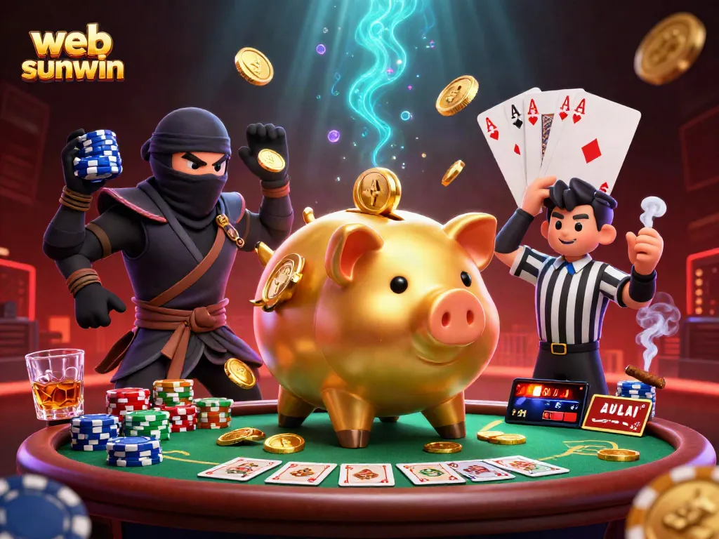 Engage with web sunwin's vibrant cartoon gambling scene featuring exciting casino elements!