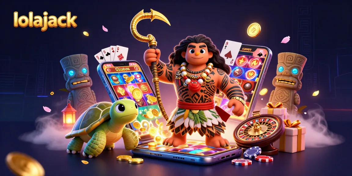 Experience thrilling gameplay at lolajack with vibrant 3D characters and dynamic casino elements.