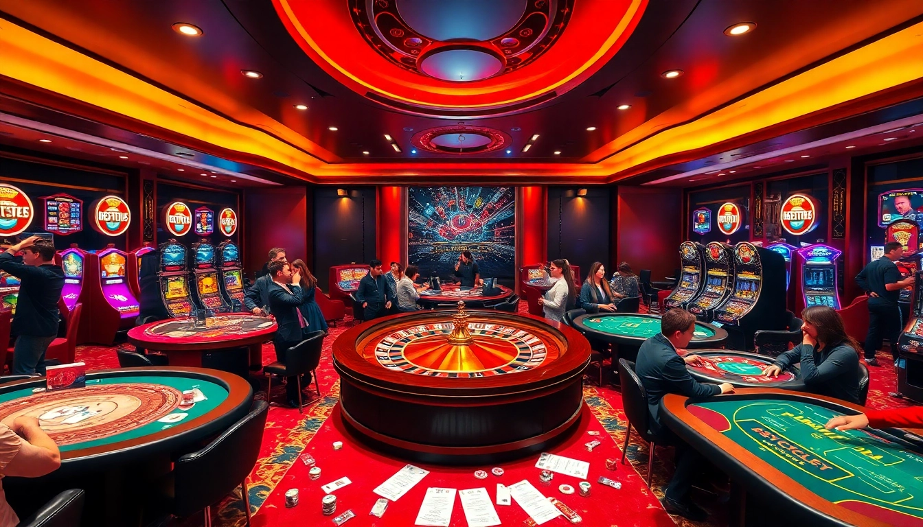 Experience the excitement of kèo nhà cái bet88 at a luxurious casino filled with gamblers.
